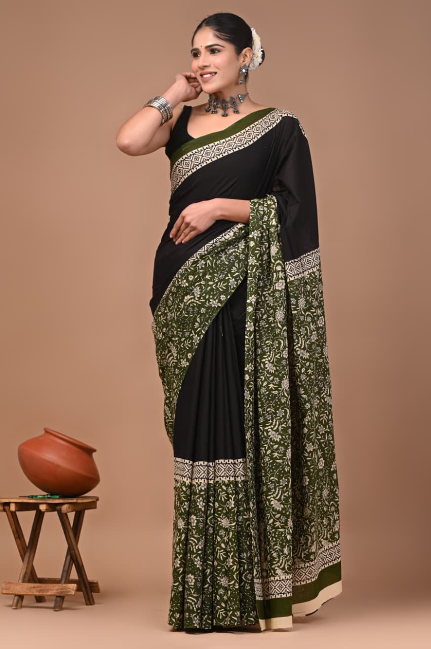 Cotton mulmul saree -10